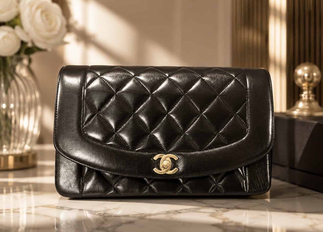 Vintage CHANEL Diana Flap Bag – Ikoninen luksuslaukku, joka tekee vaikutuksen heti