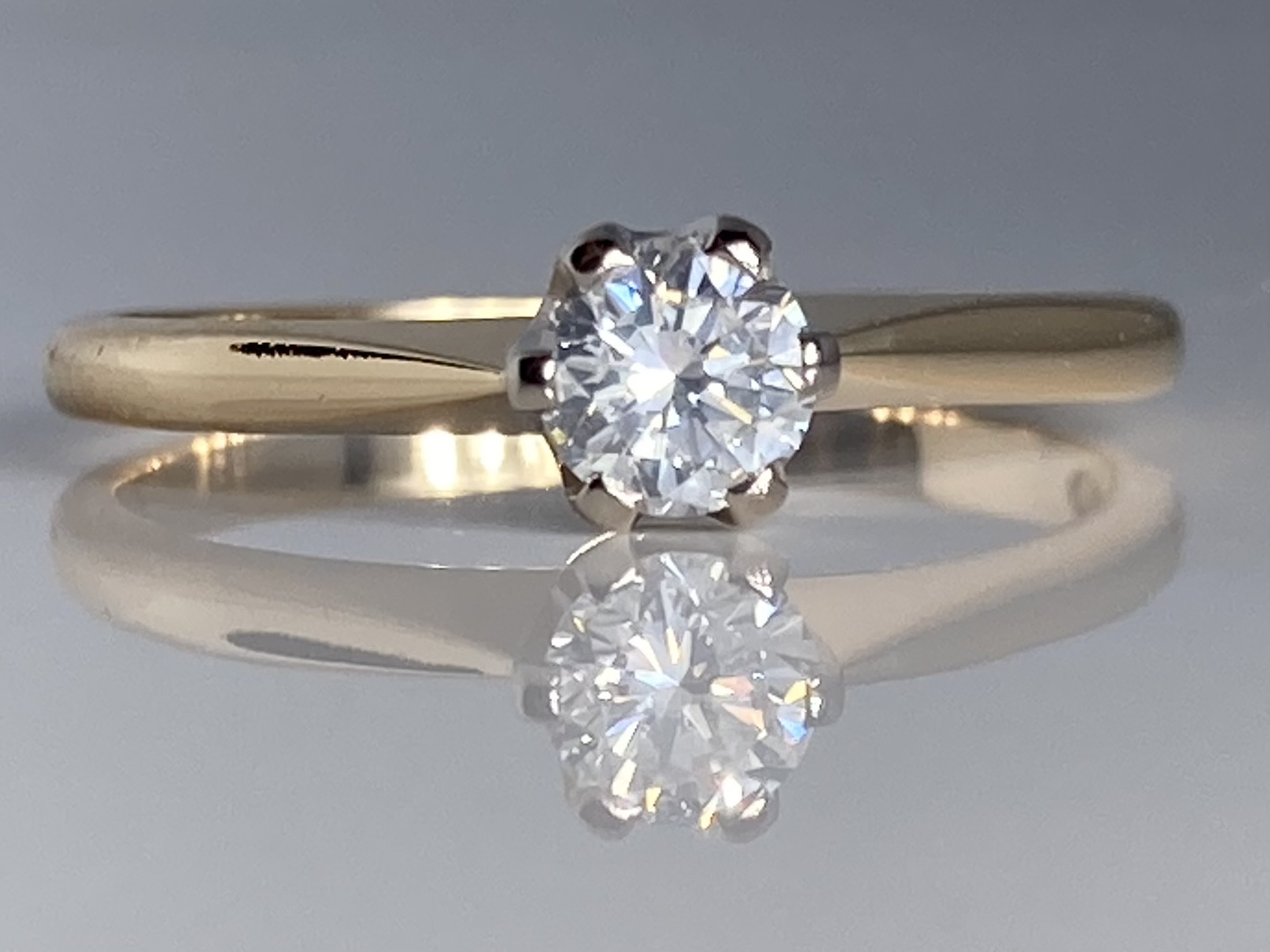 Tillander 18k Solitaire-sormus – 0,28 ct G/VS timantti - Image 6