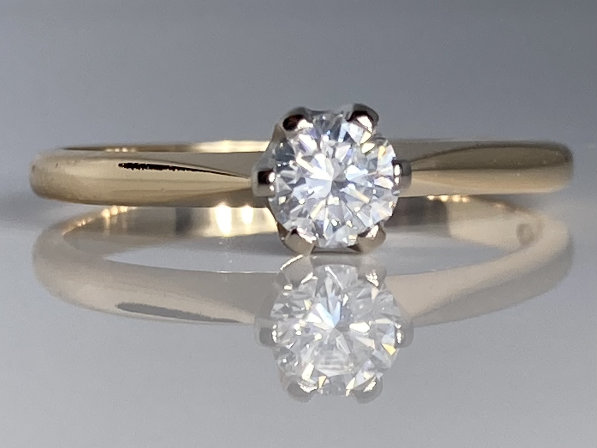 Tillander 18k Solitaire-sormus – 0,28 ct G/VS timantti
