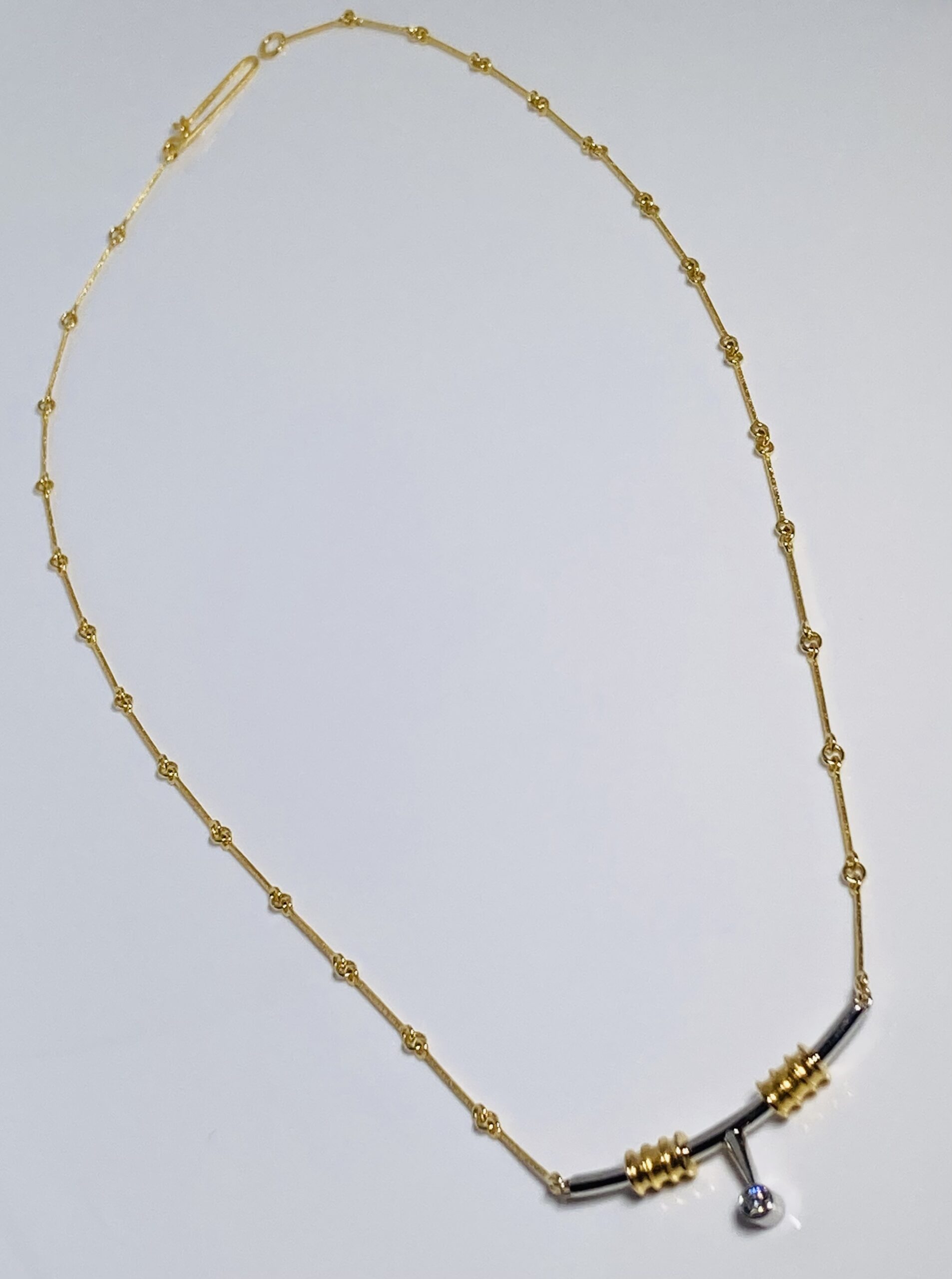 Harvinainen Lapponia 18K Kulta Kaulakoru – Björn Weckström – Timantti & Platina – Uniikki keräilykappale – Ilmainen toimitus - Image 5