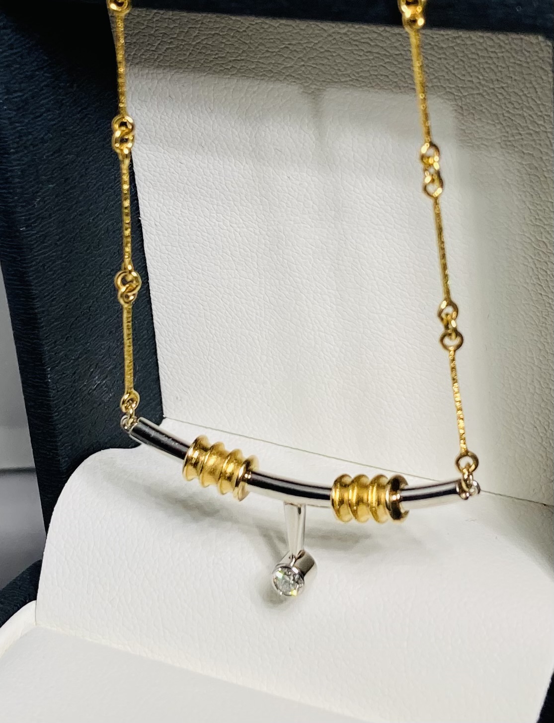 Harvinainen Lapponia 18K Kulta Kaulakoru – Björn Weckström – Timantti & Platina – Uniikki keräilykappale – Ilmainen toimitus - Image 12