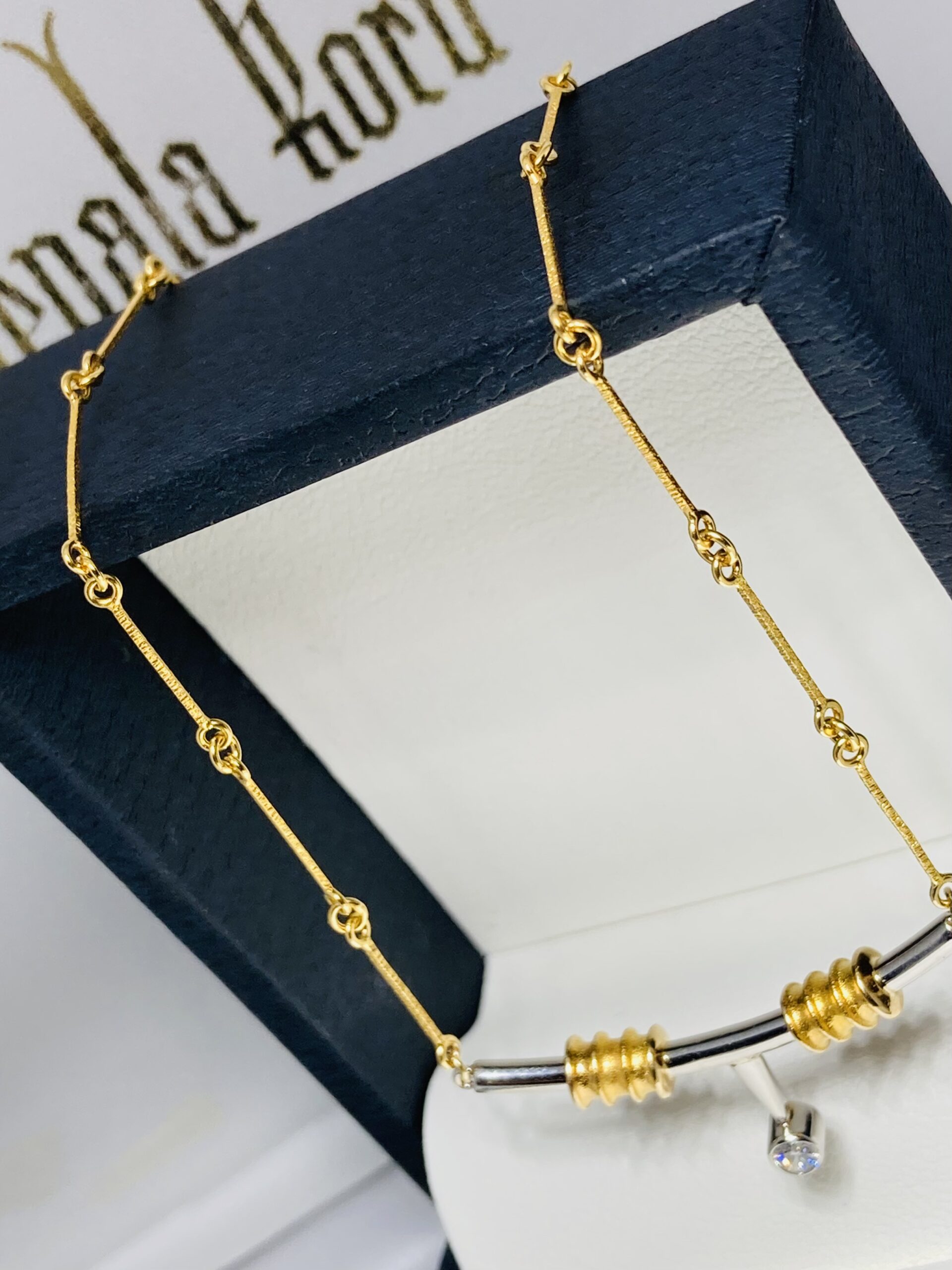 Harvinainen Lapponia 18K Kulta Kaulakoru – Björn Weckström – Timantti & Platina – Uniikki keräilykappale – Ilmainen toimitus - Image 9