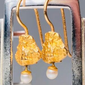 Björn Weckström “Taikahelmi” korvakorut, 14K kultaa | Lapponia