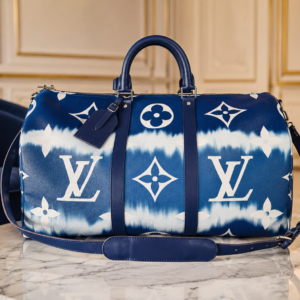 Louis Vuitton Keepall Bandoulière 50 Monogram Escale Blue