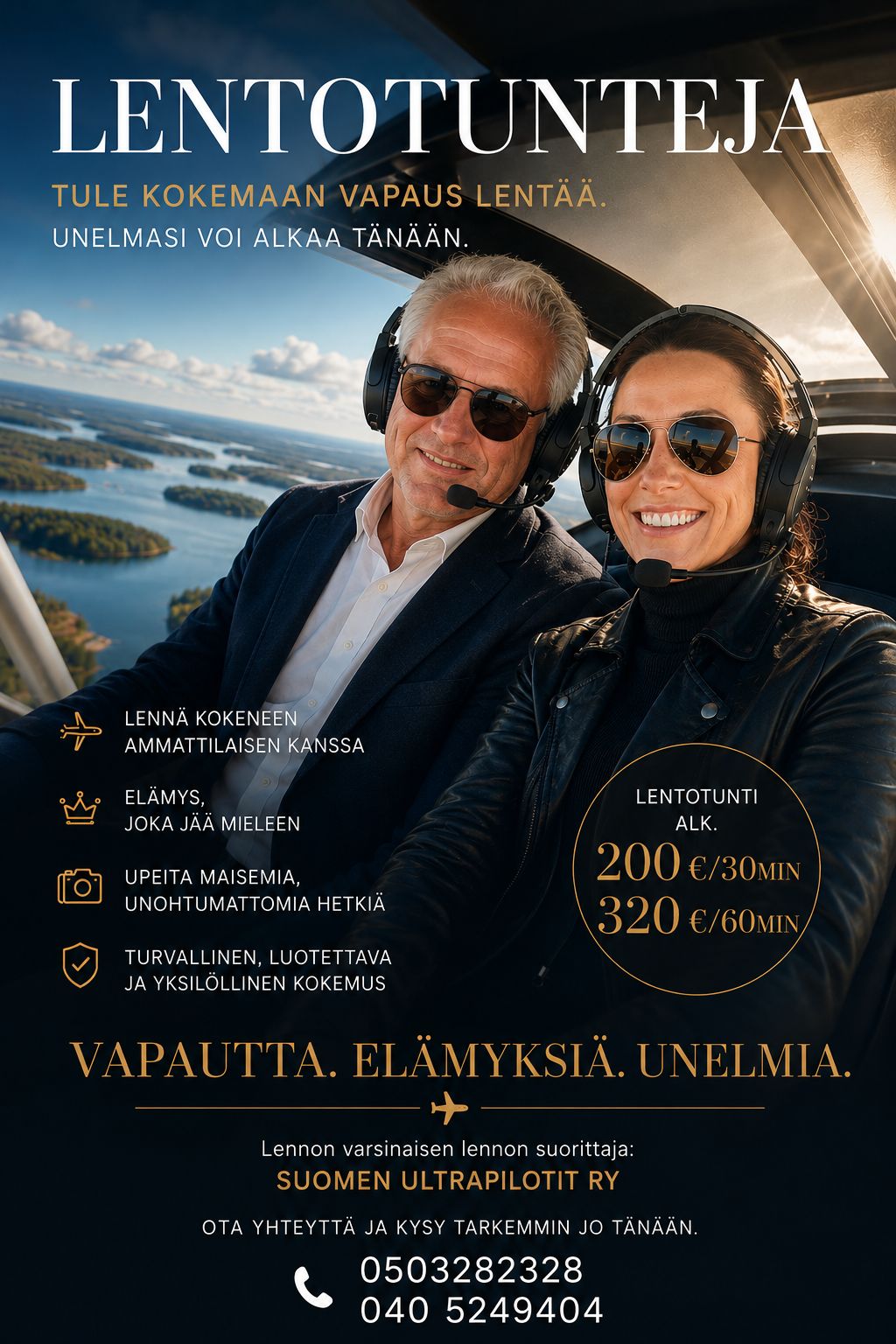 Lentotunti 30min Lahjaksi – Elämys, Jota Ei Unohdeta