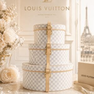 LOUIS VUITTON DAMIER AZUR HATTURASIAT – HARVINAINEN KOLMEN SETTI