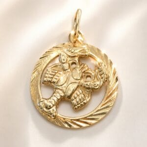 Horoskooppiriipus Rapu – 14K 585 Keltakultaa