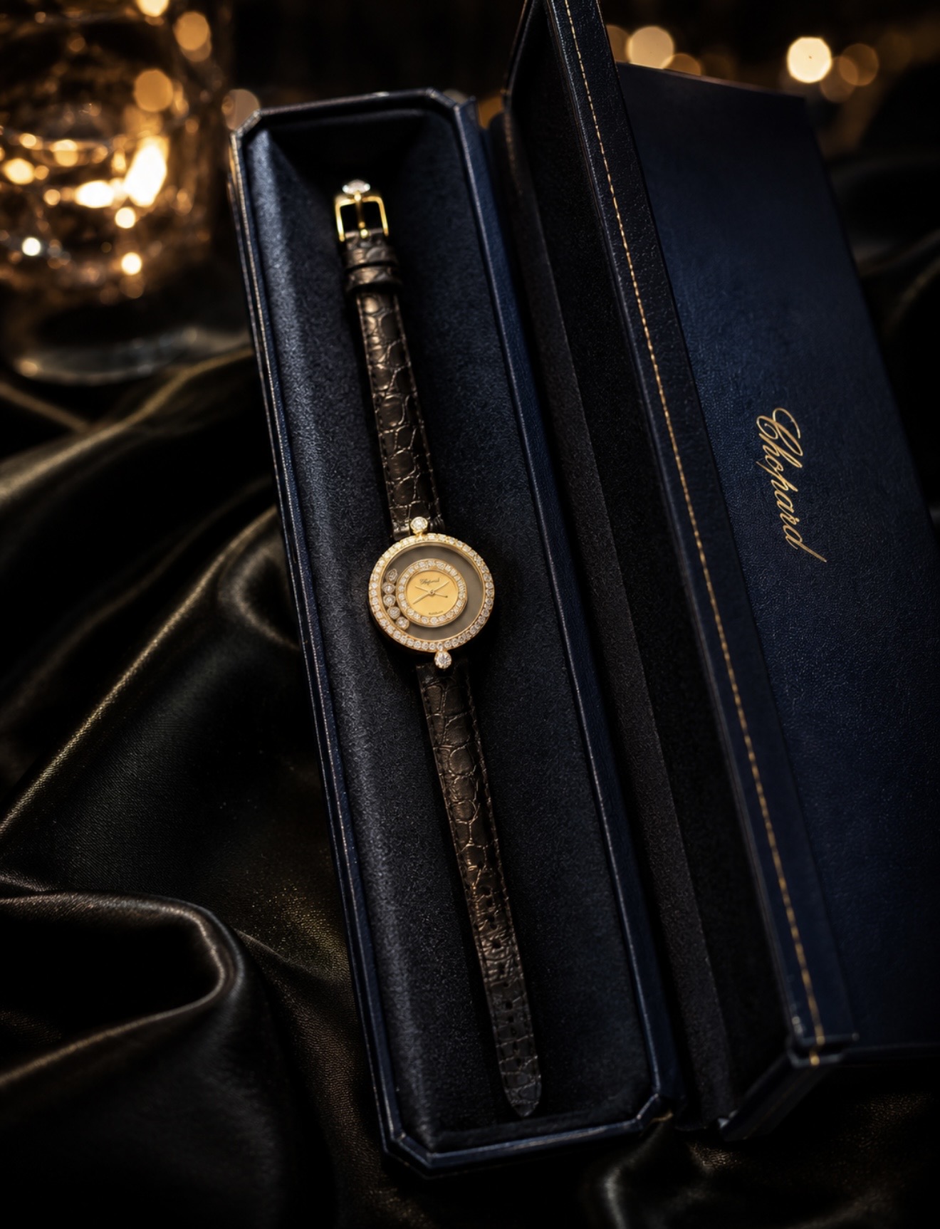 Chopard Happy Diamonds 18K Keltakultaa – 5 Liikkuvaa Timanttia - Image 3