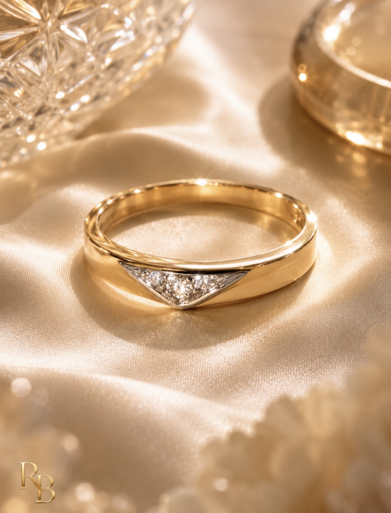 Timanttisormus 14K Kultaa ja Timantit
